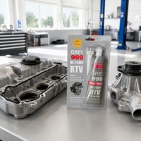 Perekat Silikon RTV Abu-abu Merah Hitam Berkualitas Tinggi Cepat Kering Pembuat Gasket Sealant Otomotif untuk Bak Oli Mesin