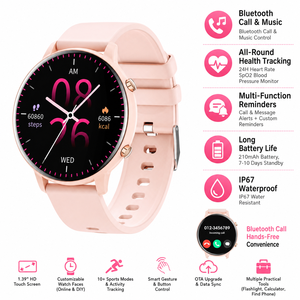 Smart Watch <b>Bluetooth</b> Calling, BLE5.2 IP67 Waterproof Fitness Tracker, Real-time Heart Rate Multi-Sport - Product Image 4