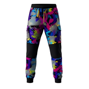 Men's Custom Paintball Pants With Colorful Abstract Print And <b>Padded</b> Protection For Outdoor <b>Games</b> Professional Paintball Gear - Product Image 6
