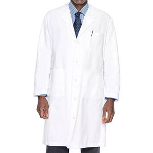 Bata de laboratorio profesional para hombres y mujeres de manga larga blanca unisex hecha con alta calidad en estilo único - Product Image 1