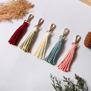 Ornements transfrontaliers, <span class=keywords><strong>porte</strong></span>-clés, pendentifs, cordes en coton artisanales, pompons, décorations de sacs, <span class=keywords><strong>porte</strong></span>-clés suspendus - Product Image 2