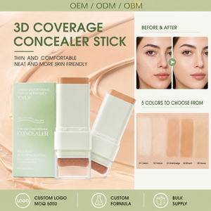 <span class=keywords><strong>Corrector</strong></span> de <span class=keywords><strong>Maquillaje</strong></span> Vegano TVLV <span class=keywords><strong>Verde</strong></span> de Cobertura Total y Larga Duración, Doble Punta, para Viaje, para Todo Tipo de Piel, Base en Barra con Brocha - Product Image 1