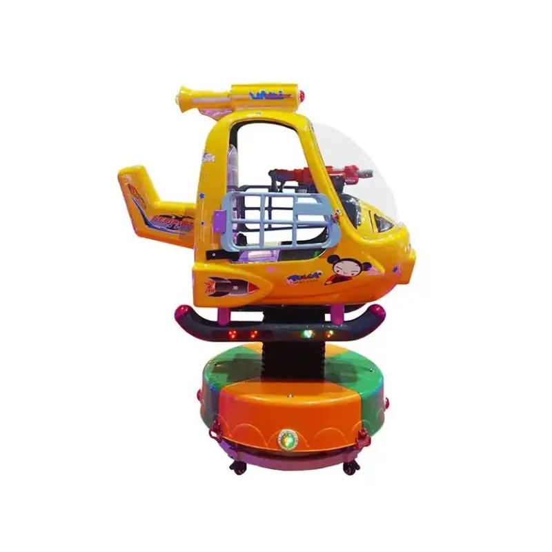 Münz betriebener Hubschrauber Kiddie Ride Game Machine Flugzeug Kiddie Ride Ein Spieler für Kinder
