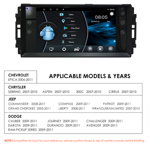 Coche Android Radio Estéreo Multimedia para <span class=keywords><strong>Jeep</strong></span> Cherokee brújula Wrangler Dodge calibre La Libertad, 2009, <span class=keywords><strong>2008</strong></span>, 2010, 2011 Carplay GPS 4G - Product Image 2