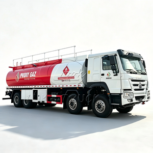 Camión Cisterna para Transporte de Gas, 30m³-35m³, Camión Cisterna Sinotruk, Tanque de Almacenamiento de Combustible de Aleación de Aluminio, Reabastecimiento de Vehículos de Construcción - Product Image 1