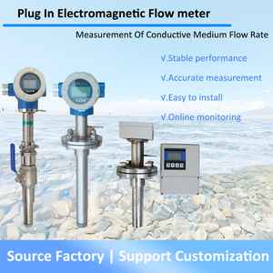 Shanghai Jishen 6 pollici <span class=keywords><strong>4</strong></span>-20ma inserzione magnetica misuratore di portata di acqua spina nel flussometro elettromagnetico - Product Image 5