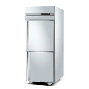 Stainless Steel 4 Doors Refrigerator Kitchen Cabinet Refrigerator Cooling Drinks Upright Fridge Freezer