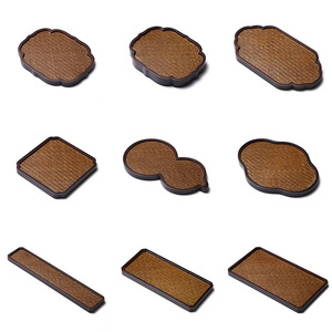 ชุดถาดชาไม้ไผ่พร้อมที่รองแก้วสำหรับชุดน้ำชาใช้ในครัวเรือน 8 ชิ้น - Product Image 1