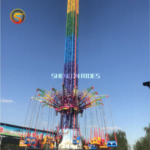 Popular Thriller Flying Chair Rides Parque de atracciones al aire libre Funfair Rides Custom Sky Flying Tower para la venta - Product Image 5