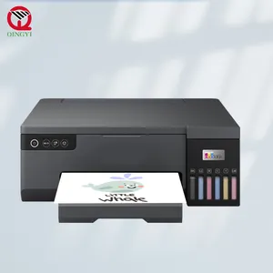 Source factory screen printing machine for t-shirt A4 A3 PET Film Transfer DTF Printer L1800 t shirt sticker printing machine