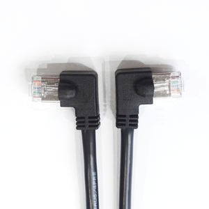 Câble de raccordement à prise RJ45 à angle droit de haute qualité connecteur coudé à 90 degrés CAT5/CAT6 UTP câble LAN <span class=keywords><strong>Ethernet</strong></span> câble en cuivre - Product Image 6