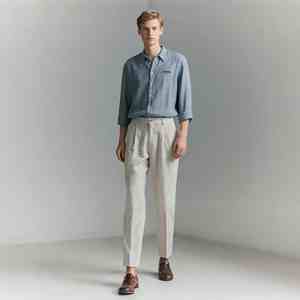 Pantalon de survêtement unisexe décontracté imprimé en sergé molletonné 100 % coton, style chef, anti-boulochage, taille élastique, coupe droite, service OEM, coloré - Product Image 6