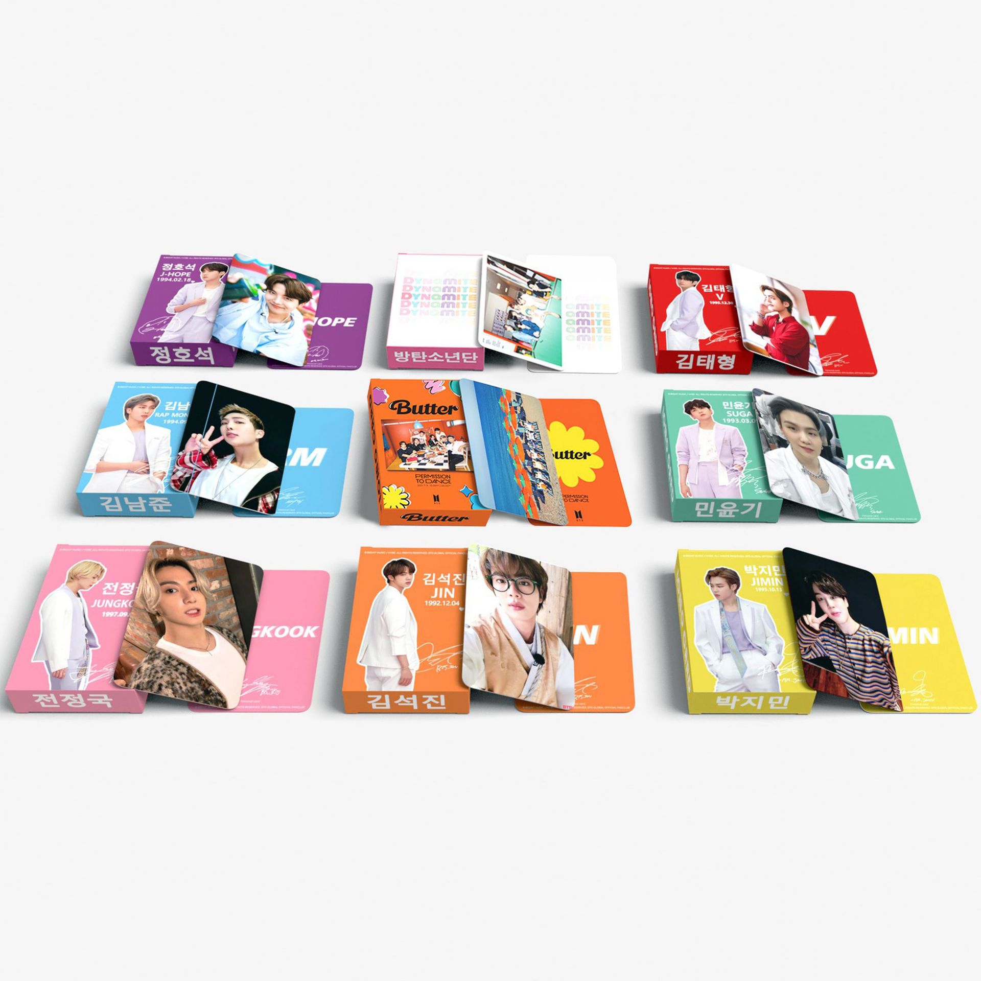 BTS×LG 非売品　限定ポストカード7枚セット 7/3発売「Lights/Boy With Luv」セット購入によるストア限定特典