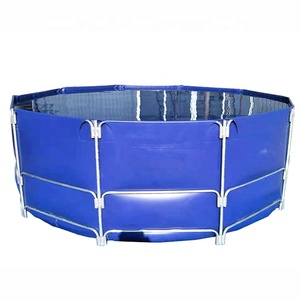 Bacs d'aquaculture circulaires en PVC de 10 000 litres pour l'élevage de poissons-chats, de tilapias et de crevettes - Product Image 1