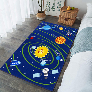 Phòng ngủ thảm khủng long phim hoạt hình mô hình không trượt thảm trang trí phòng thiếu niên Thảm trẻ em miễn phí tùy chỉnh 100% polyester Jackson - Product Image 3