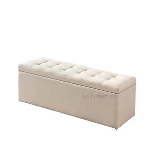 Modern Metal <strong>Storage</strong> <strong>Dining</strong> <strong>Bench</strong> Colorful Hallway Shoes Stool <strong>Benches</strong> Long Pouf Ottoman for Hotel &amp; School Use - Product Image 2