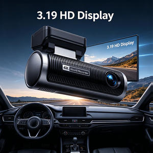 Caméra embarquée double objectif 4K Ultra HD VS219, enregistreur vidéo de voiture avant et arrière, écran 3,19 pouces, vision nocturne, moniteur de stationnement - Product Image 2