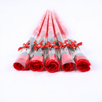 Huaien – Bouquet de douze fleurs de savon faites à la main, roses tricolores, cadeau idéal pour la Fête des Mères, Qixi, et la Fête des Enseignants – Vente en gros à succès