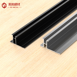 Custom Size Matte Black <strong>Edge</strong> <strong>Strip</strong> Metal Profile Wall Panel Tile <strong>Edge</strong> Trim Aluminum Decorative Protection Line Transition <strong>Strips</strong>
