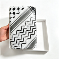 Keffiyeh palestinienne traditionnelle pour homme, shemagh, foulard saoudien de Dubaï