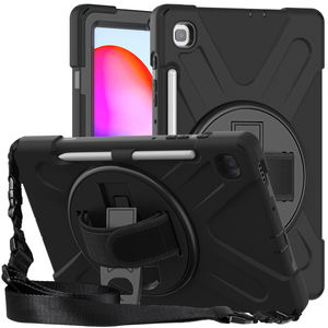 Housse de <span class=keywords><strong>protection</strong></span> robuste pour <span class=keywords><strong>tablette</strong></span> en silicone + PC antichoc avec bandoulière pour <span class=keywords><strong>Samsung</strong></span> <span class=keywords><strong>S6</strong></span> <span class=keywords><strong>Lite</strong></span> 10.4 2020 SM-P610/P615 - Product Image 6