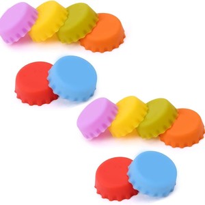 Bouchons de bouteille en silicone personnalisés avec logo, adaptés aux bouteilles de bière, de vin et de boissons en verre, couvre-bouteilles, capuchons de tasse - Product Image 4
