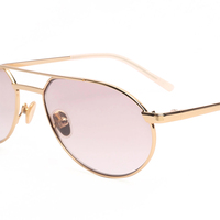 Lunettes de soleil Sifier en métal doré avec verres polarisés roses, légères, de sport, protection UV400 pour femmes et hommes