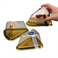 Boîte à gâteau triangulaire 6 pouces 8 pouces en plastique PET transparent pour la pâtisserie et le stockage alimentaire Lasagna Mousse