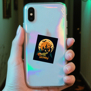 สติกเกอร์ฟักทองทรงสี่เหลี่ยมลายการ์ตูนสำหรับเด็กป้ายตกแต่งงานปาร์ตี้ออกแบบได้ตามต้องการ - Product Image 3