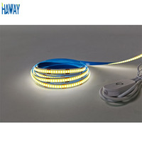 Bande lumineuse LED COB USB DC 5V, 3m, 1m, 5m, flexible, sans points, haute densité, 6000K, blanc froid, pour rétroéclairage TV
