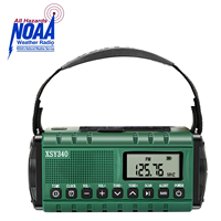 Radio Tenaga Surya Xsy-340 dengan Senter Darurat Putar Manual, AM/FM/NOAA untuk Lampu Baca, Bahan Plastik Tahan Lama