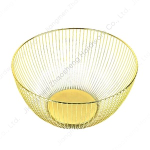 Iron Fruit <b>Basket</b> Bowl <b>Gold</b> Nordic Style Home <b>Storage</b> Desktop Fruit Bowl - Product Image 5