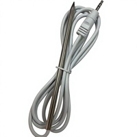 Capteur de température numérique à pointe d'aiguille en acier inoxydable avec câble gainé et tailles de sonde personnalisables