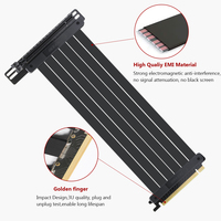 PCI Express 3.0 X 16 Riser-Karte Verlängerung 90 Grad Kunststoff Grafikkarten-Adapterkabel 30cm Flexibles Bandkabel für Desktop-PCs Lagernd