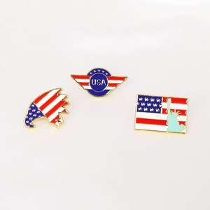 Laris Aksesori grosir bros cat logam seri bendera Amerika bros Aloi Hari Kemerdekaan Amerika - Product Image 4