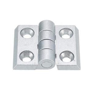 Engsel Paduan Perak Seng Industri 30*30 Profil Aluminium Pintu Lemari Jarak Lubang 30*24mm untuk Perabotan Bengkel Gudang - Product Image 1