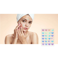 Patchs hydrocolloïdes avancés pour le soin de l'acné - Masque en feuille pour le visage et le nez - Pour une peau plus claire et plus saine