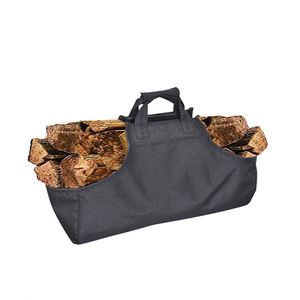 Firewood Carrier bag Indoor Outdoor Heavy Duty Fireplace Log Carrier Holders Woodpile Rack Fire Wood Carrying Outdoor