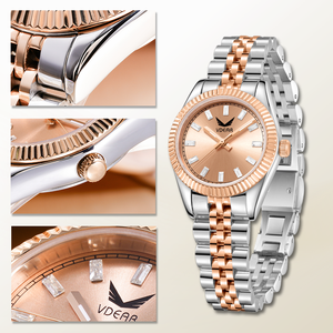 Thép Không Gỉ Dây Đeo Tối Giản Sunray Quay Số Với Lịch Thạch Anh Nữ Nữ Đồng Hồ Chất Lượng Hàng Đầu Tùy Chỉnh Đồng Hồ Womens Đồng Hồ - Product Image 2