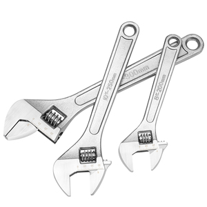 Adjustable Multi-Functional Wrench with Short Handle <strong>Large</strong> Opening <strong>Spanner</strong> for Bathroom Use Metric Measurement System - Product Image 3