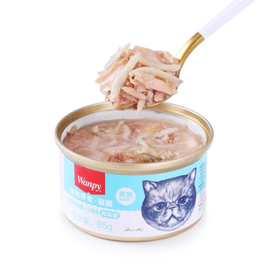 O alimento molhado enlatado superior enlatado Wanpy do alimento 85g do gato grosso produto de Tailândia - Product Image 4