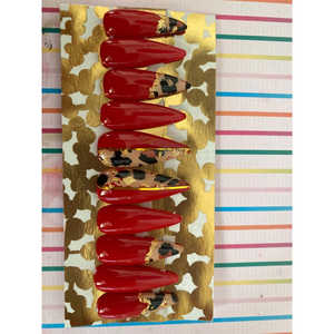 ชุดเจลทาเล็บเปลี่ยนสีไวลด์ธิง - สีแดงถึงสีส้มสดใส ขนาดกลาง - Product Image 1