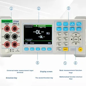 จงชวง ET3240/ET3255/ET3260 มัลติมิเตอร์แบบดิจิตอล 6 หลัก ความแม่นยำ 0.15 เครื่องทดสอบแบบตั้งโต๊ะระดับมืออาชีพ ET3260 มัลติมิเตอร์แบบตั้งโต๊ะ - Product Image 2