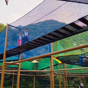 Équipement <span class=keywords><strong>de</strong></span> terrain <span class=keywords><strong>de</strong></span> jeu en corde tressée pour l'extérieur et planification globale du site pour les parcs d'aventure pour enfants par l'équipe <span class=keywords><strong>de</strong></span> conception personnalisée NetsTribe - Product Image 2