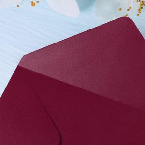 Tùy Chỉnh Tái Chế Burgundy Giấy Phong Bì Phong Bì Đỏ Phong Bì Đám Cưới - Product Image 4