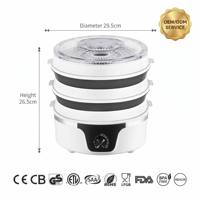 Déshydrateur alimentaire pliable OEM ODM, déshydrateur de fruits empilable multi-niveaux, certifié FDA LFGB