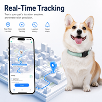 Traceur GPS intelligent pour animaux de compagnie, localisateur anti-perte, étanche, mini-traceur en métal, autonomie de 1 an, compatible avec Apple Find My (iOS) et Android