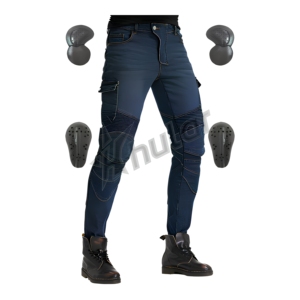 Jeans de moto unisexes personnalisés, grande taille, ignifuges, respirants, équipement de protection pour le tourisme et le motocross - Product Image 1