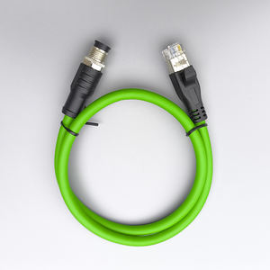 Hot Sale Ethercat <strong>Cable</strong> Connector Quick Female Electrical Wire M8 4 Pin D-code To <strong>RJ45</strong> 8P8C Cat5e Ethernet - Product Image 1