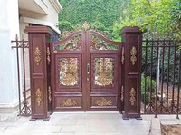 Portes principales en fer forgé pour maison moderne, designs de portes simples